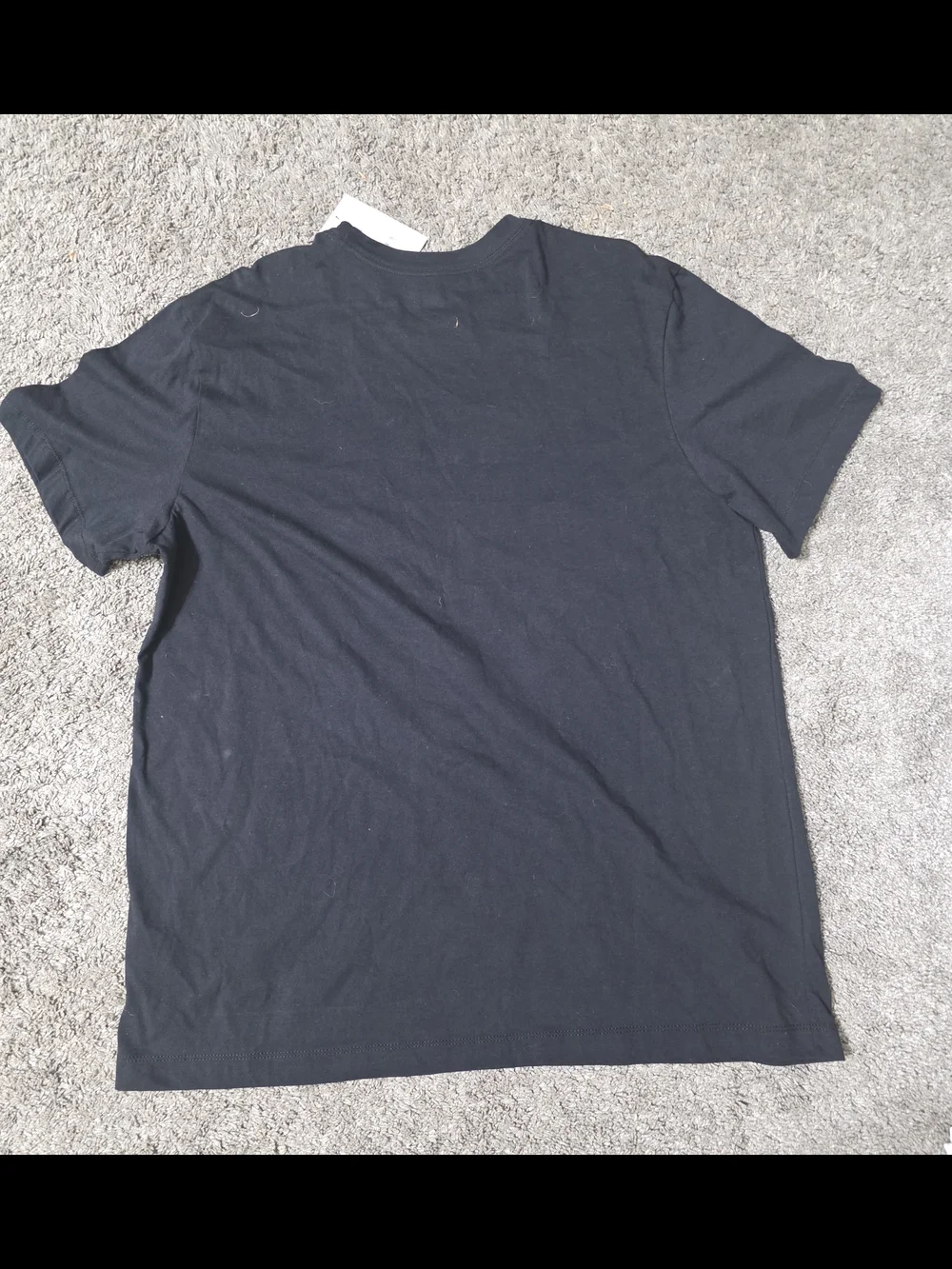 Nike Black Short-Sleeve Tee with Orange Dog Graphic